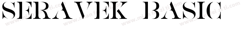 Seravek Basic字体转换